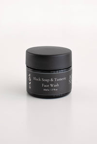 Purify turmeric and black soap face wash, part of the Born of Necessity Complete Face Routine set